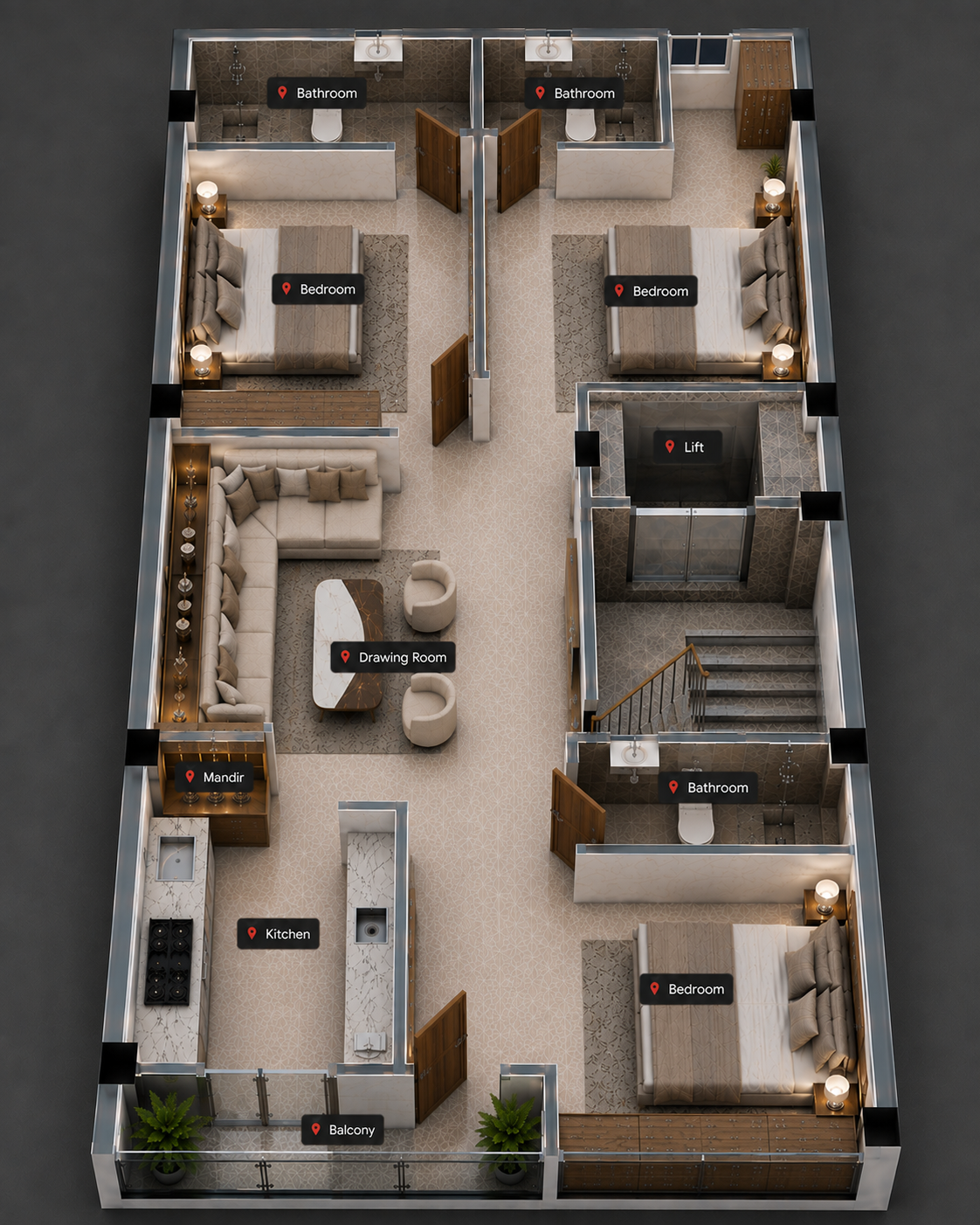 Avyah One building layout